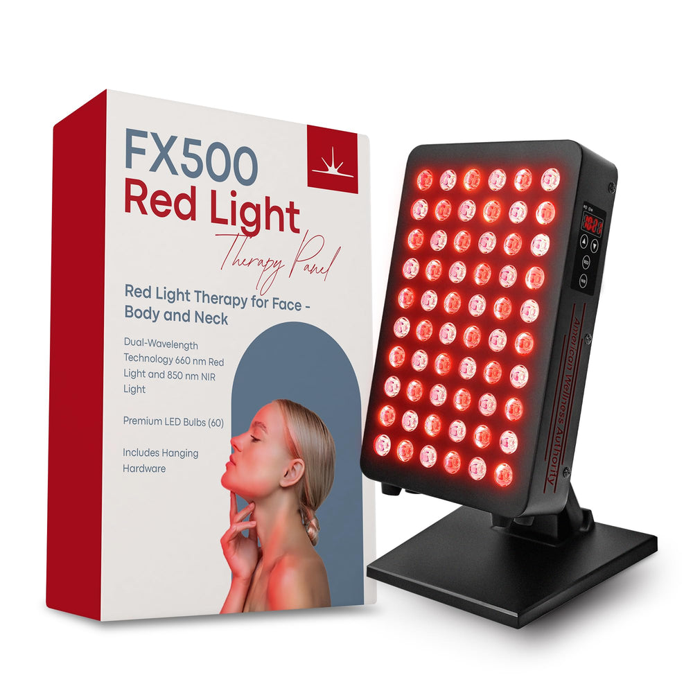 American Wellness Authority red light panel back view for full-body therapy.