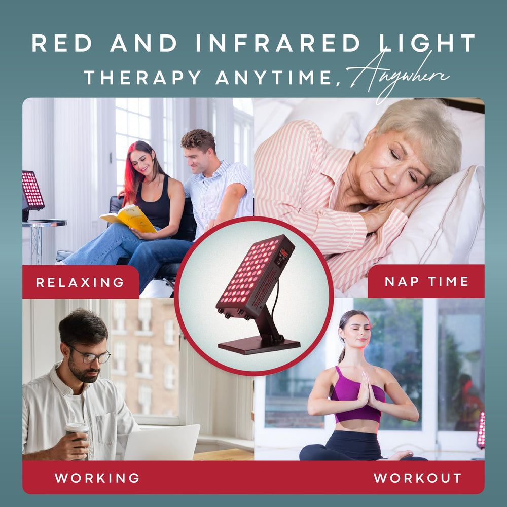 American Wellness Authority red light panel side view showing compact design.