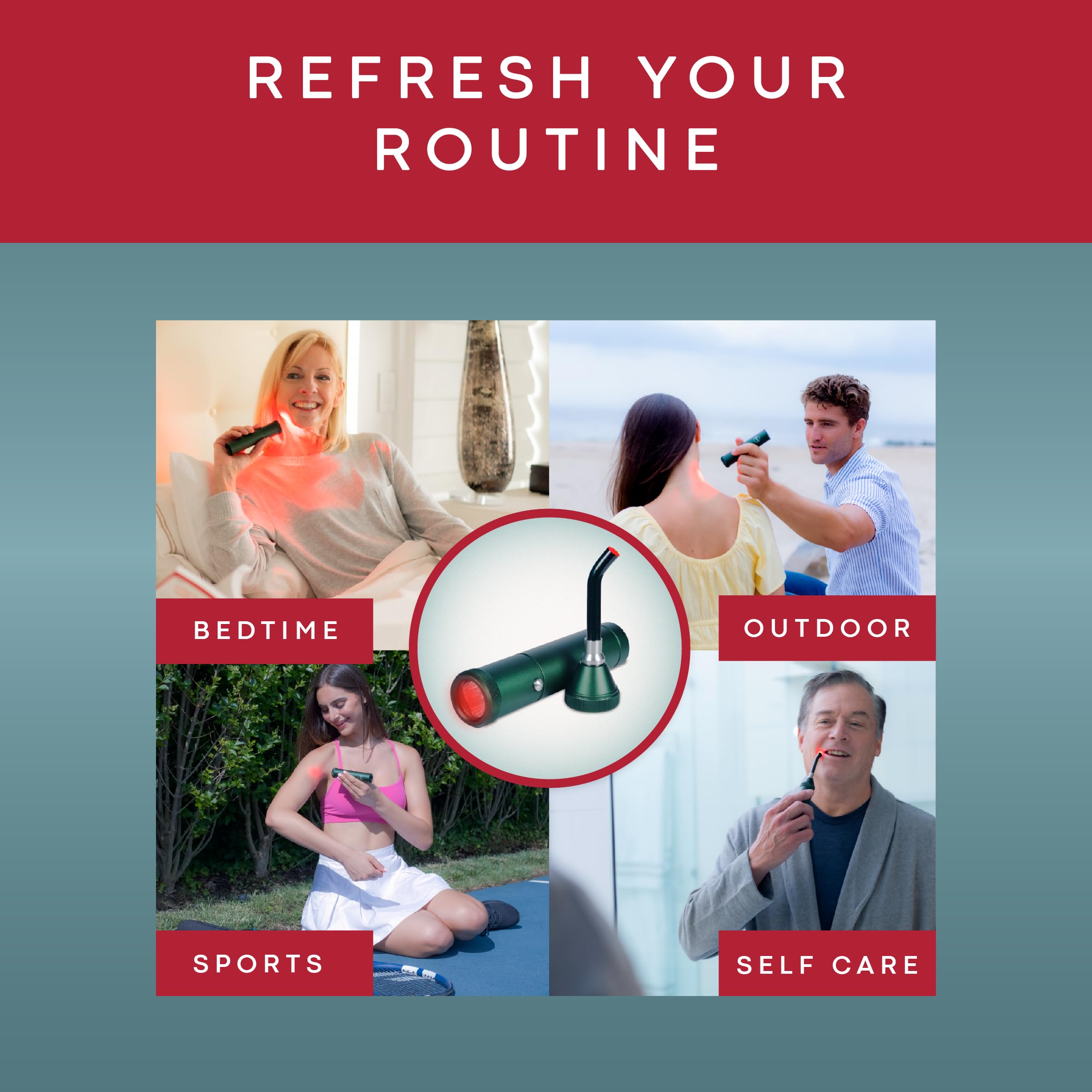 American Wellness Authority wand used on hands and arms to support routine care