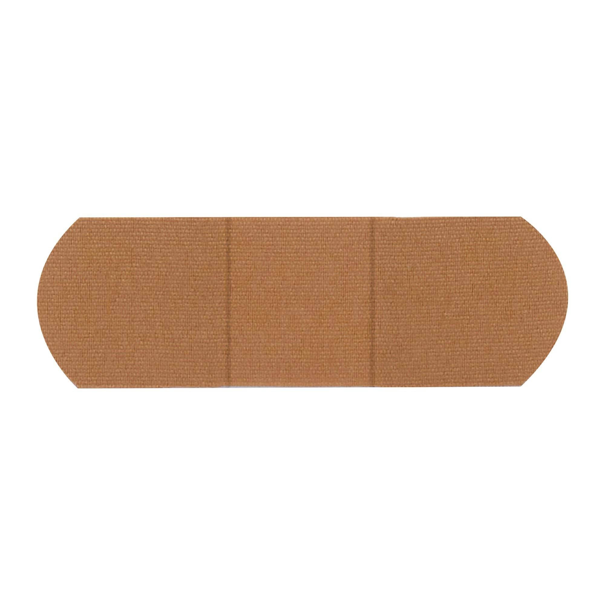 American White Cross tan fabric adhesive bandage 1x3 provides breathable, comfortable protection for minor wounds.