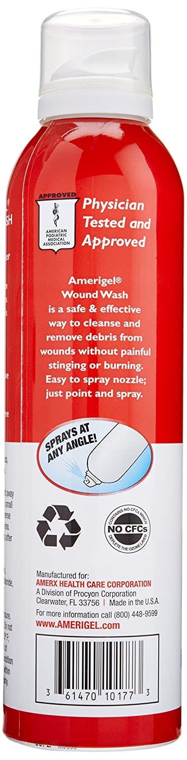 AMERIGEL Saline Wound Wash sterile contents support safe outdoor use.
