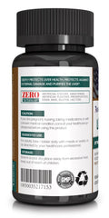 Amerrition liver-support bottle close-up with easy-to-swallow capsules.
