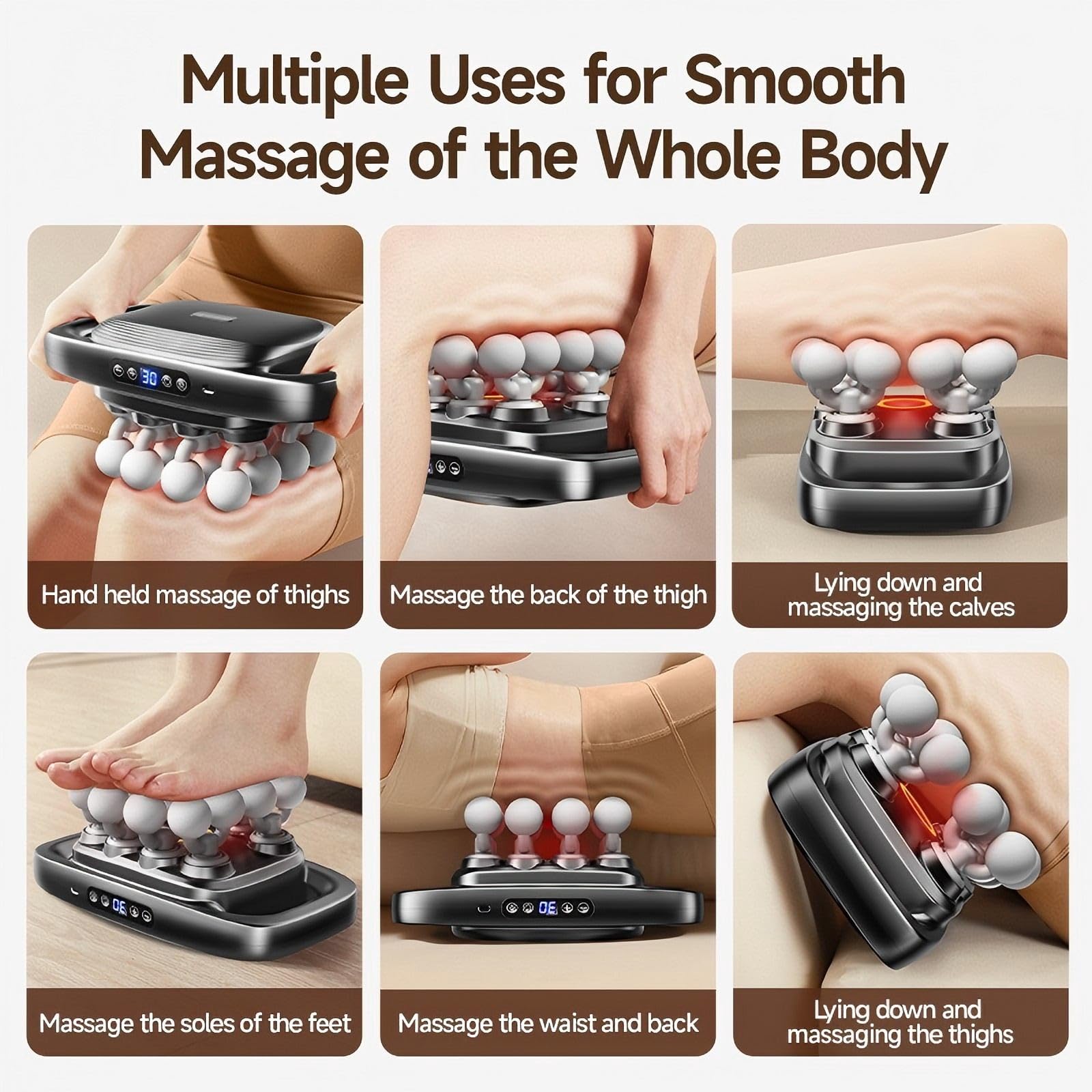 Amervie massage gun charges quickly for uninterrupted recovery sessions.