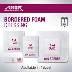 Latex-free AMERX Dressing reduces irritation risk.