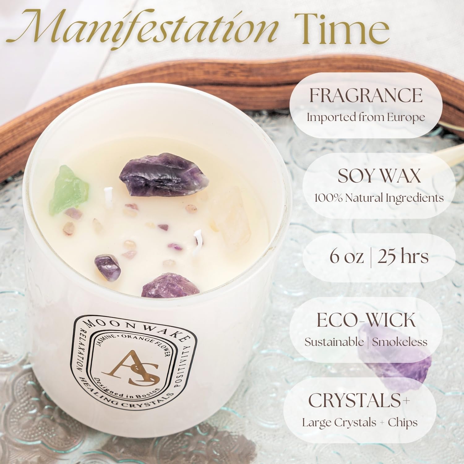 Ames Soeurs 6oz soy candle in a non-toxic jar for safe home fragrance