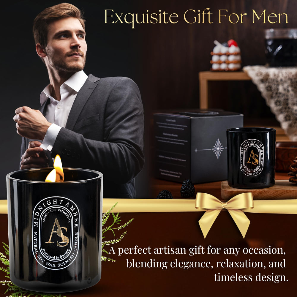 Ames Soeurs Amber Oud candle gift set for crystal lovers and mindful celebrations.
