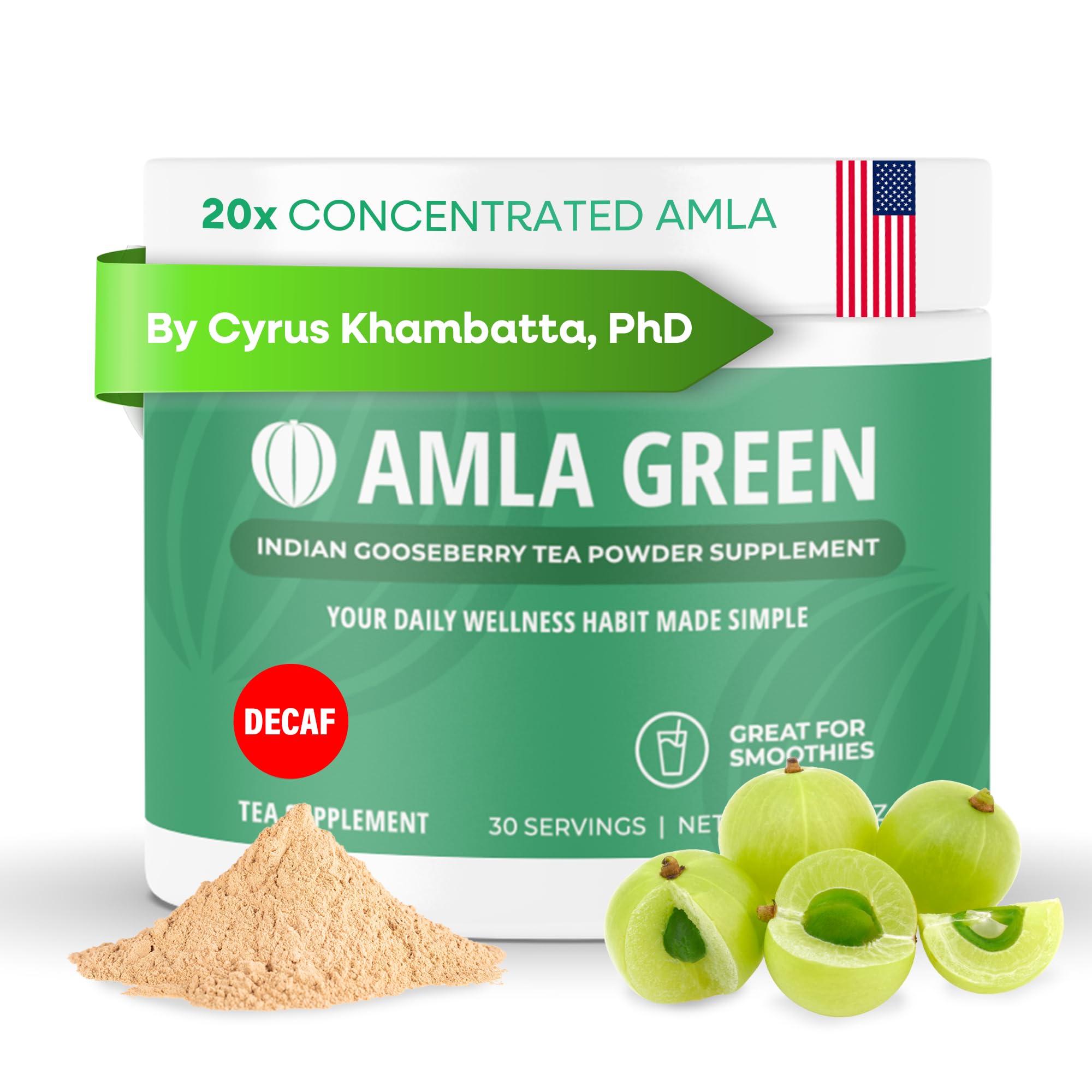 Amla Green 20x concentrate powder for antioxidant support in daily routines
