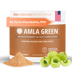 Amla Green pumpkin spice bottle for daily antioxidant support
