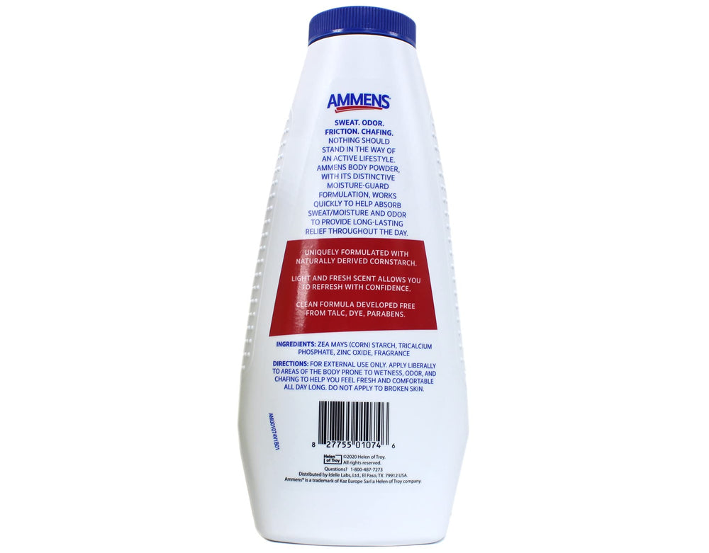 Ammens Original texture promotes silky-soft skin after bath or shower.