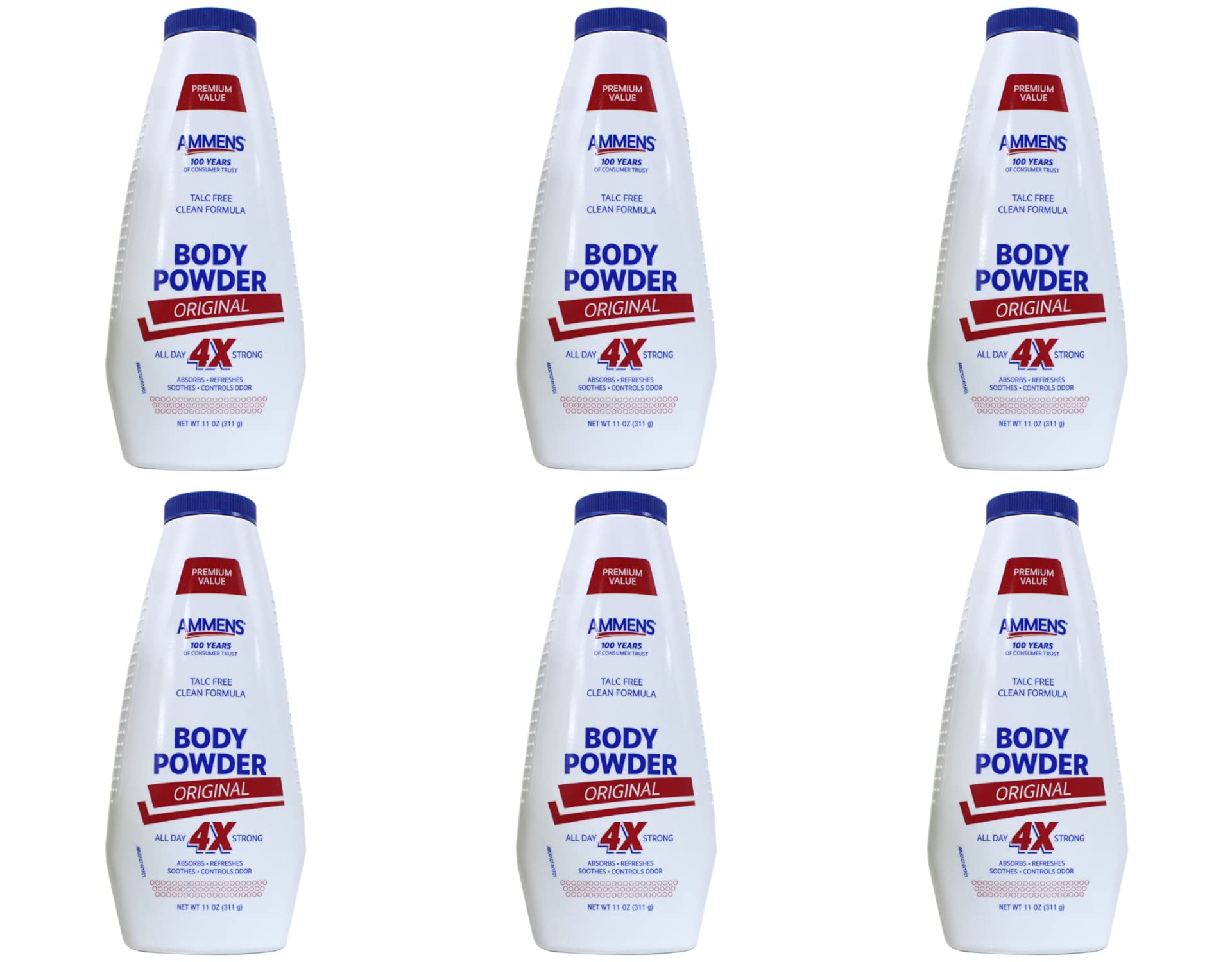 Ammens Original talc-free powder bottle for all-day dryness and comfort.