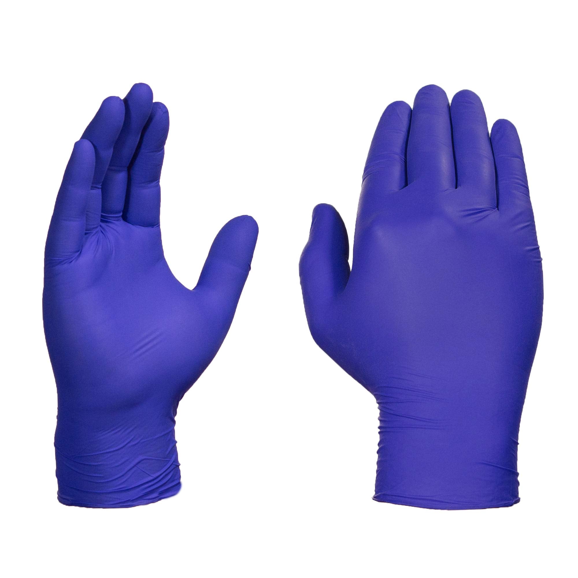 AMMEX Indigo nitrile gloves with textured grip for secure handling