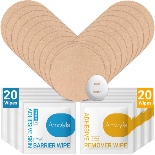 Amolyfe Dexcom G7 over patches kit top view showing secure fit for activity
