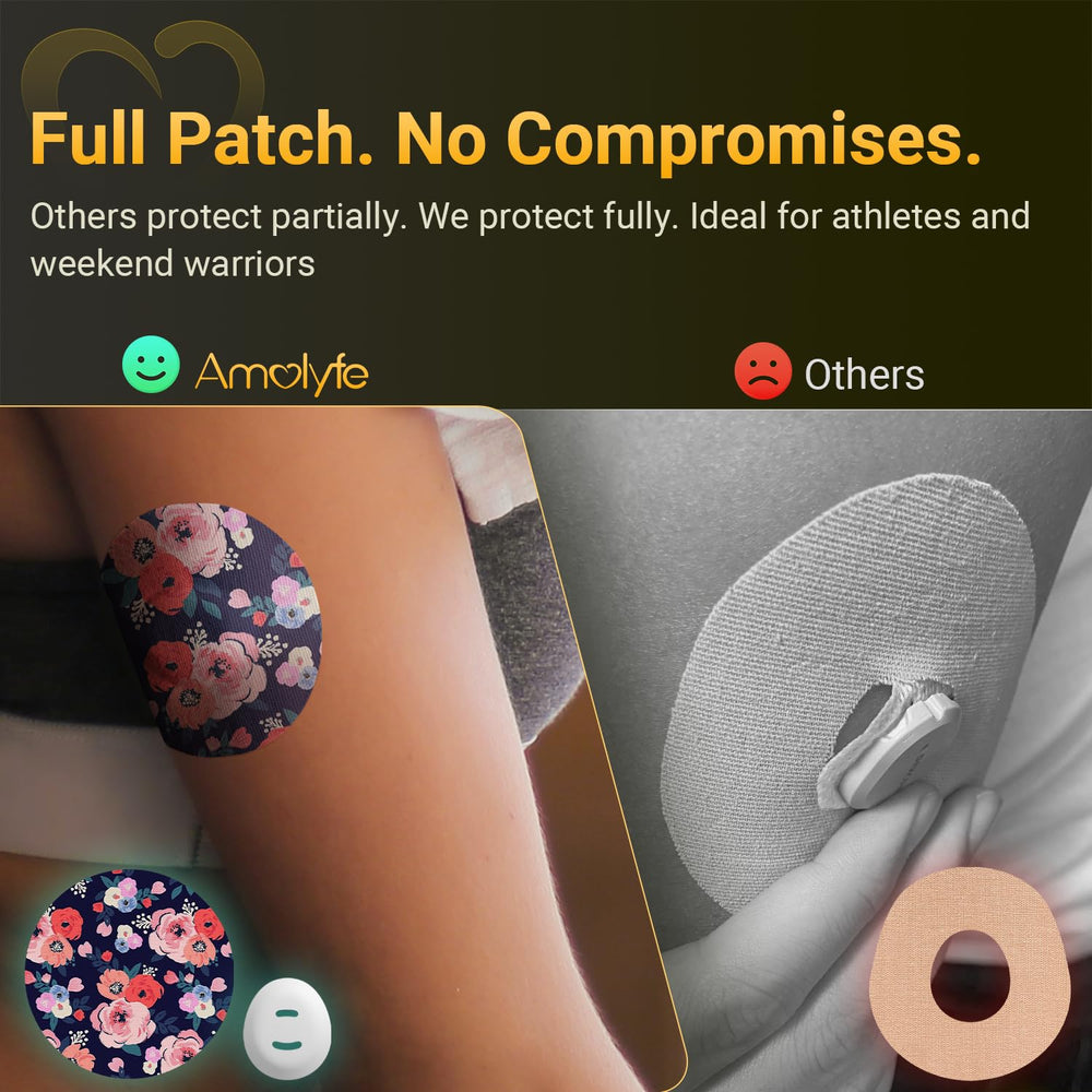 Amolyfe Dexcom G7 overpatches tin case for easy storage