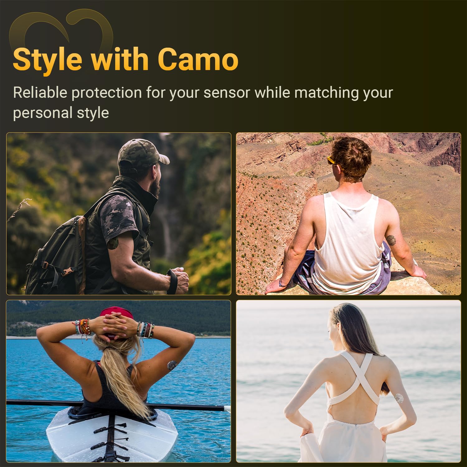 Amolyfe Dexcom G7 patch comes in camo pack for discretion.