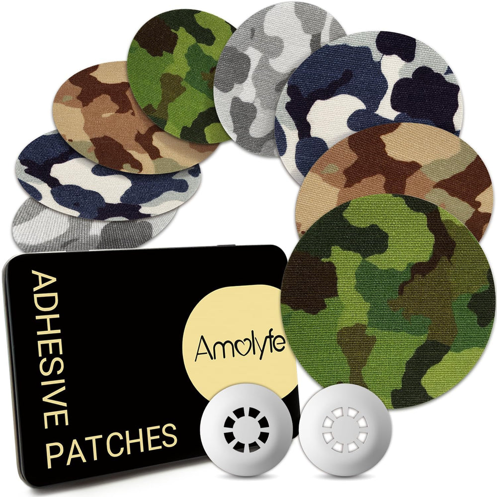 Amolyfe Libre 3 camo patches pack protects your sensor during daily activities.