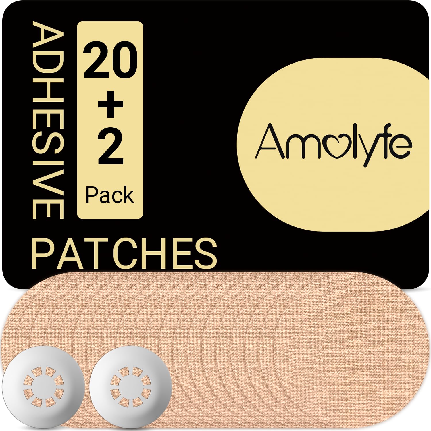 Amolyfe Libre 3 covers with bump-proof design protecting the sensor during workouts.