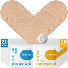 Amolyfe Libre3 sensor cover waterproof close-up for secure adhesion during activity.