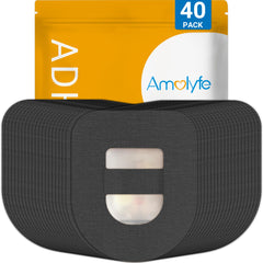Amolyfe Omnipod 5 adhesive patch waterproof in black for secure wear.