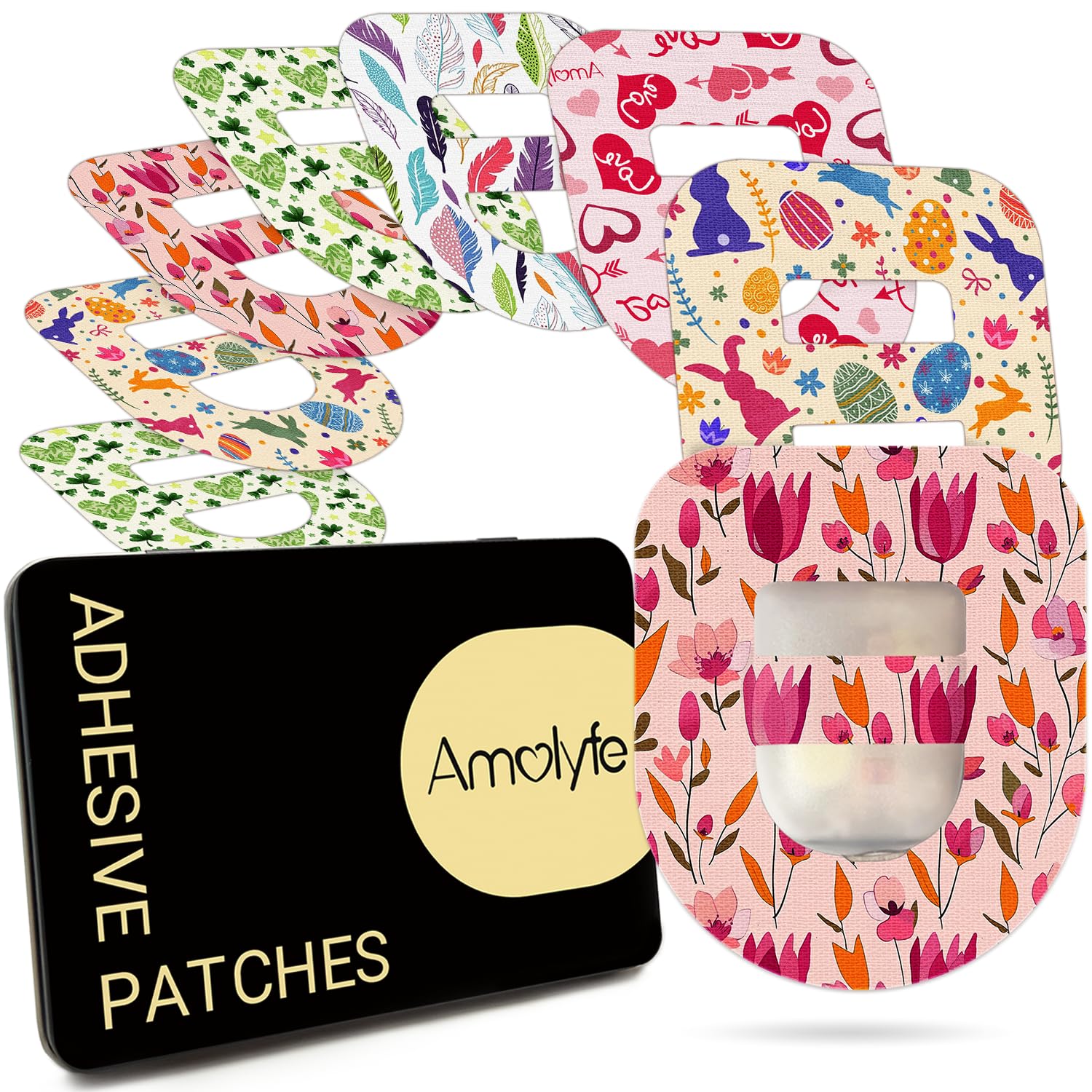 Amolyfe Omnipod 5 patches middle strap secures the pod during daily activities