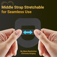 Amolyfe Omnipod 5 patch with split backing for easy application.