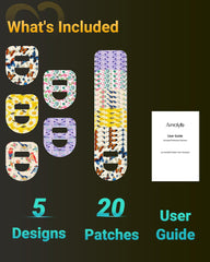 Amolyfe Omnipod patch stretch-back design enables easy application.