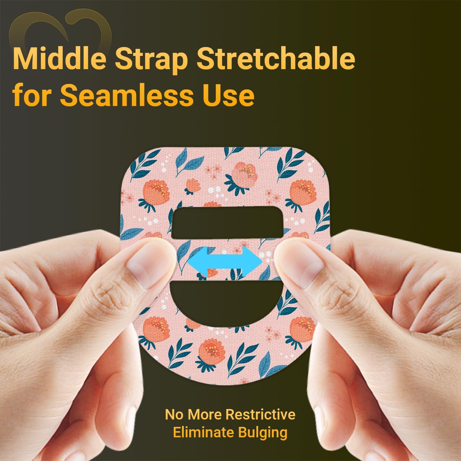 Waterproof and sweatproof patches ideal for workouts and showers.