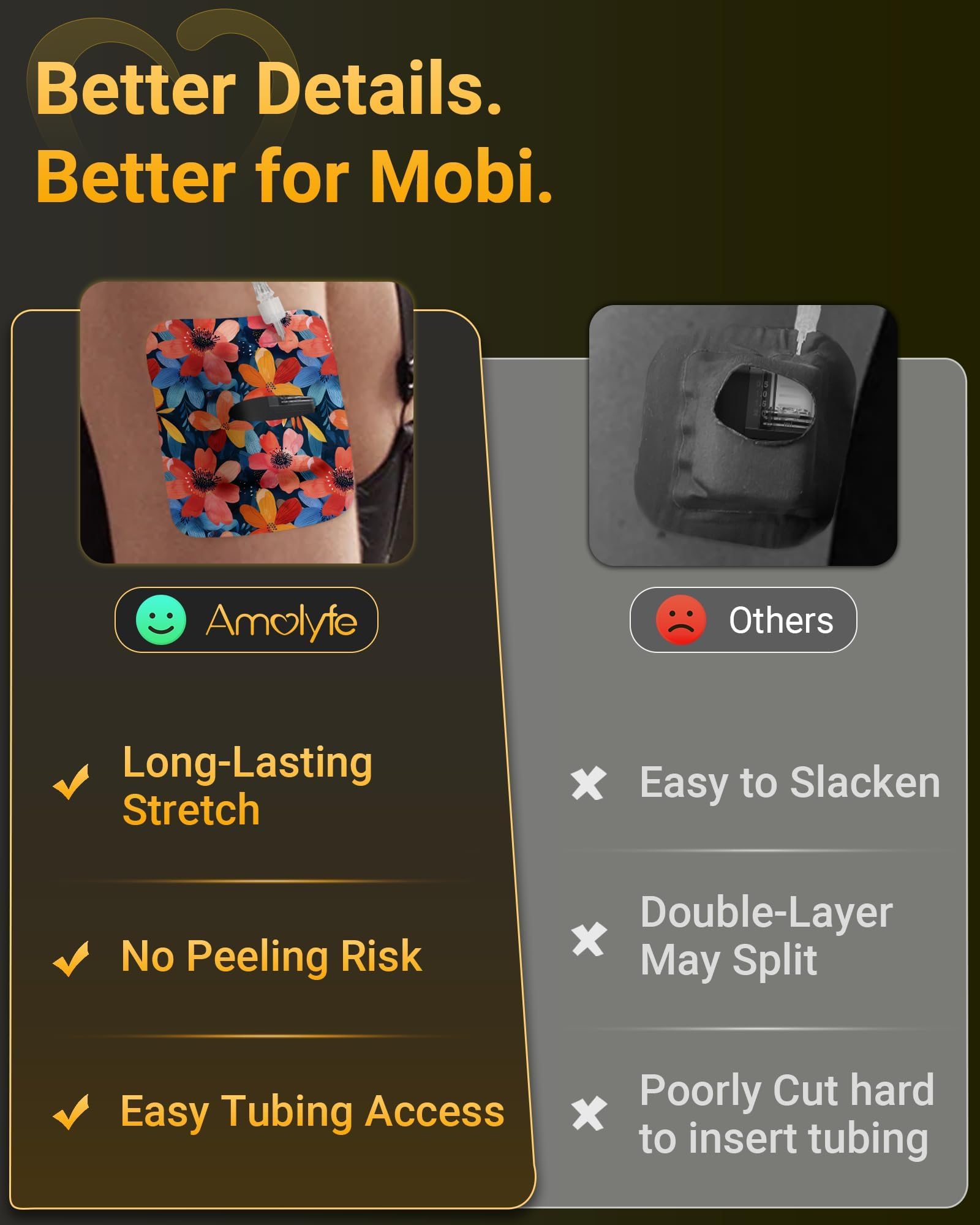 Five unique designs provide daily matching options for outfits or moods.