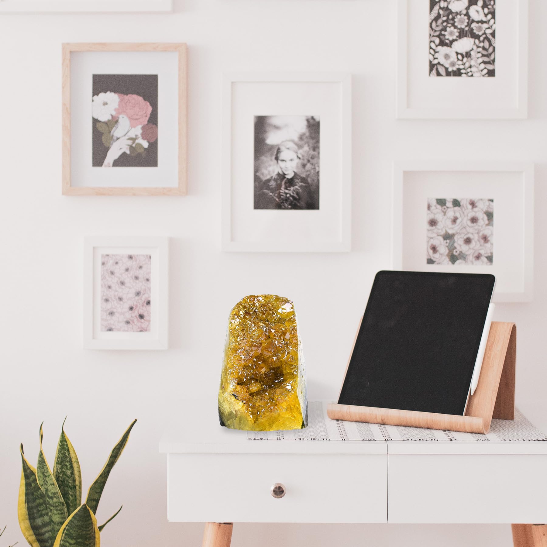 AMOYSTONE quartz crystal close-up suggests calm focus for mindful spaces.