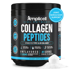 Amplicell Multi Collagen bottle front for daily beauty and joint wellness