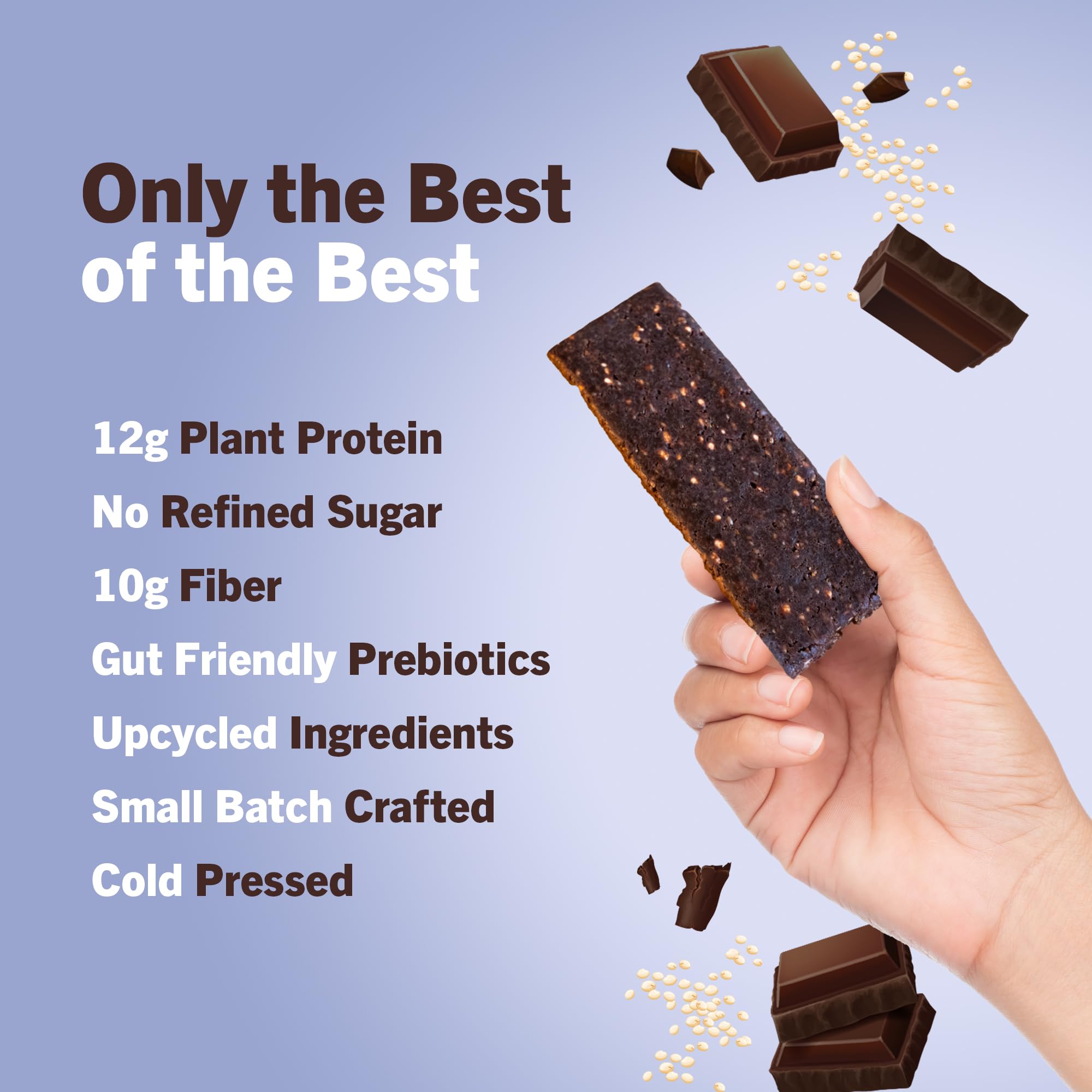Amrita packaging highlighting gluten-free and dairy-free claims for allergen-safe snacking
