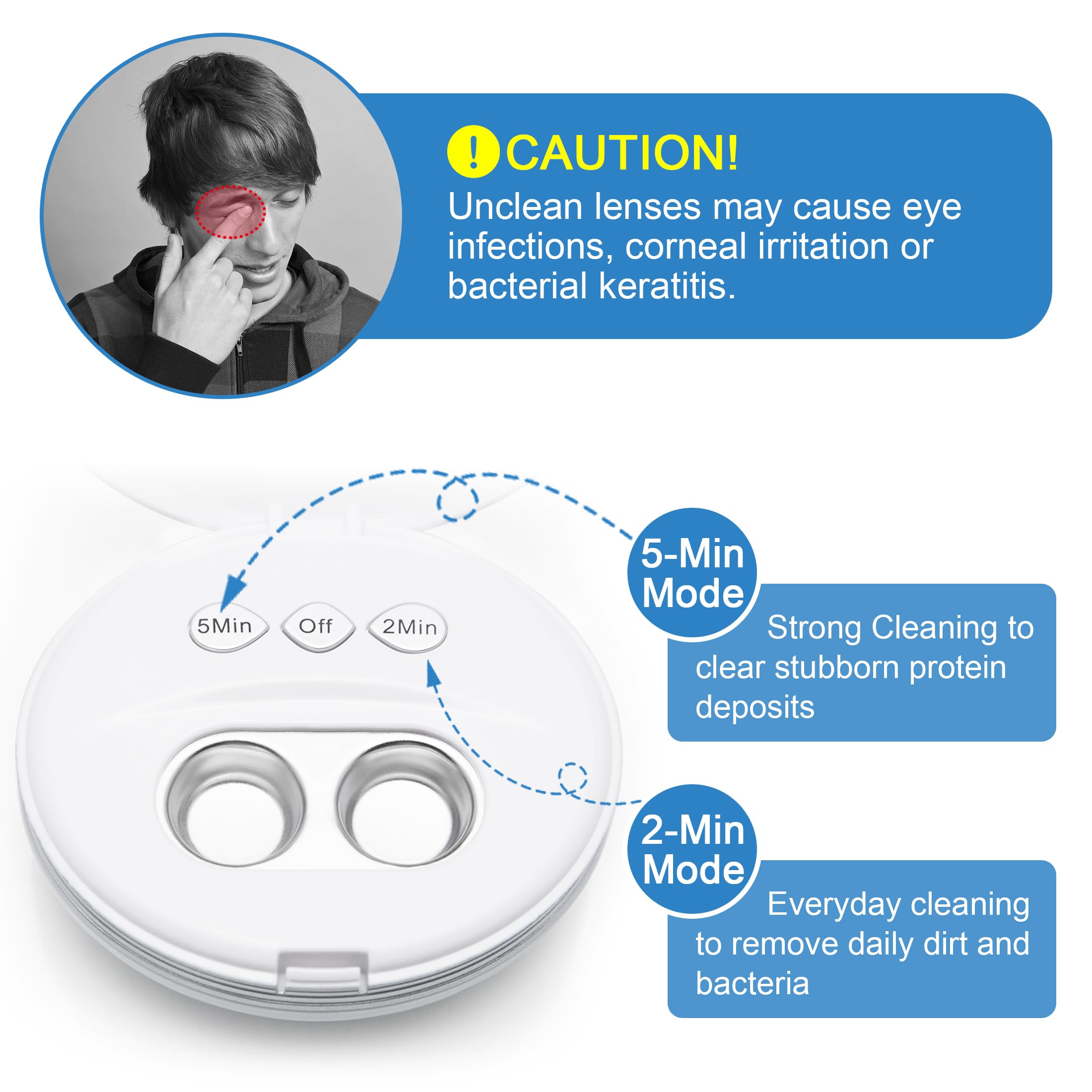 AMTAST lens cleaner safe and gentle cleaning protects hard and soft lenses