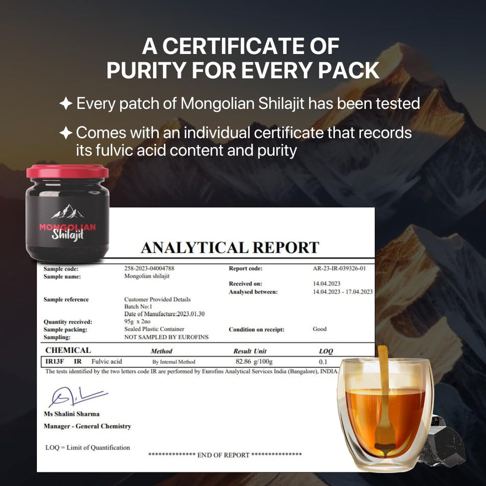 AMU Nutrition Himalayan-origin Shilajit resin pack highlights premium sourcing