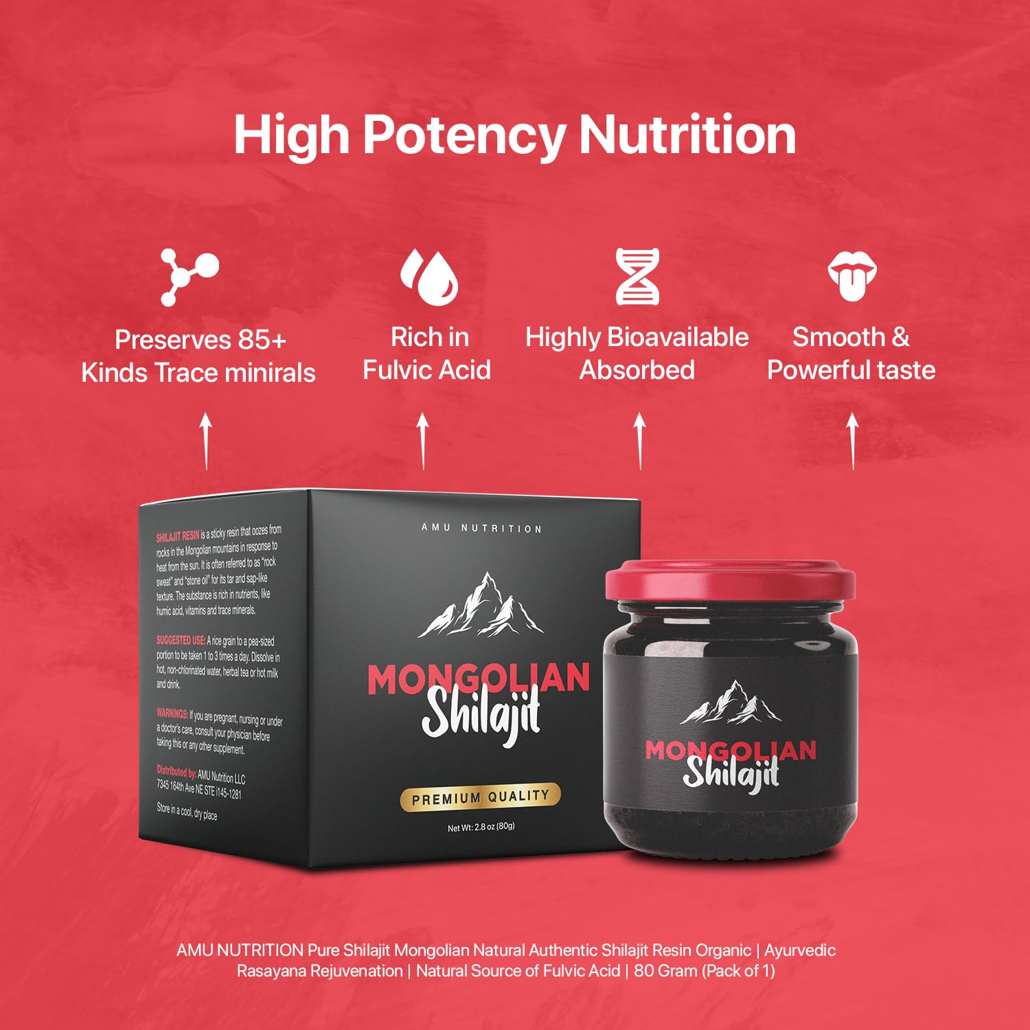 Daily-use setup with AMU NUTRITION Shilajit suggests a simple routine.