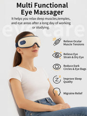 AMWVZ Eye Massager in use demonstrating a soothing massage and gentle heat.