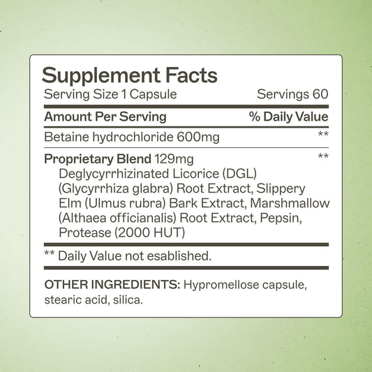Amy Myers MD Acid Restore capsules, promoting gut health.