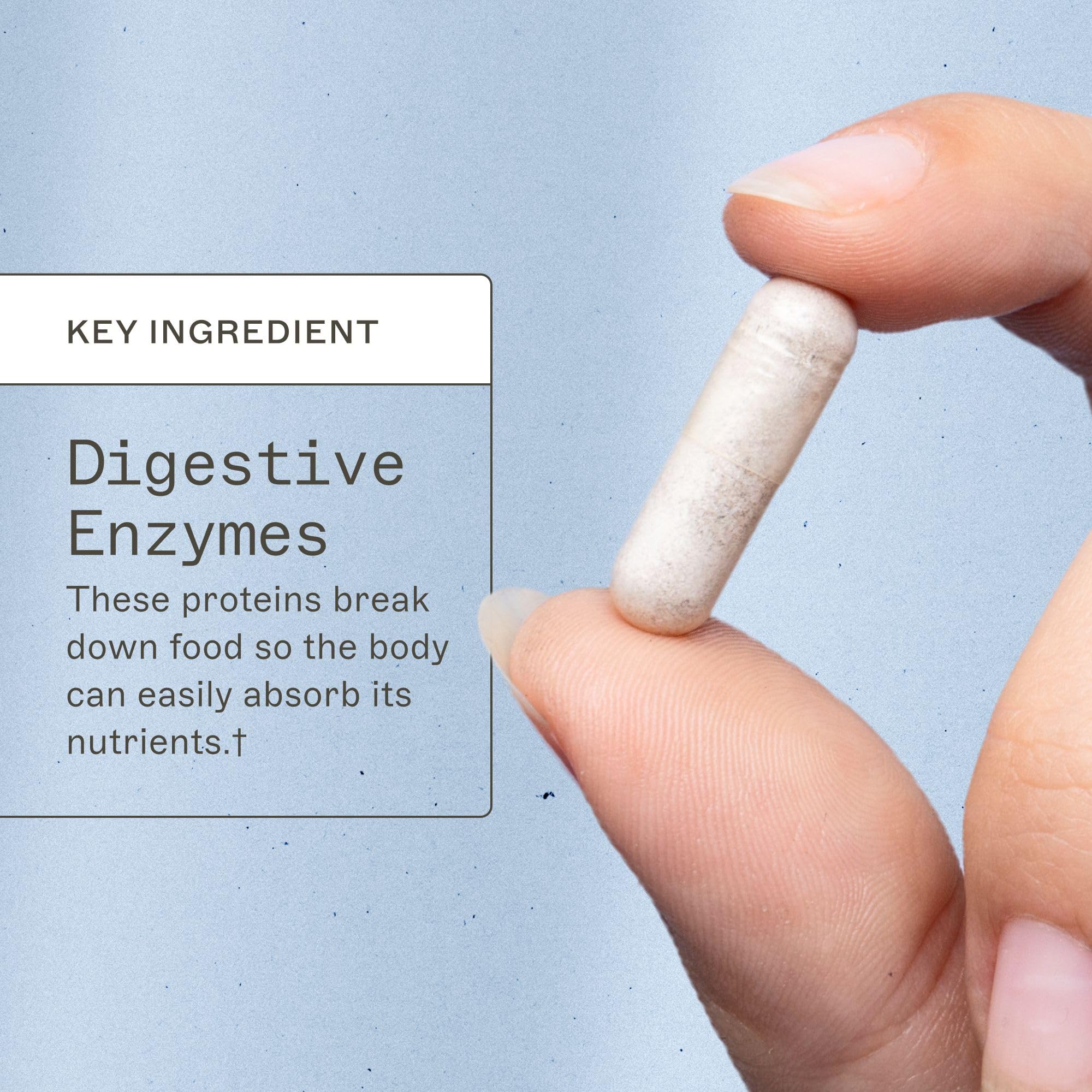Amy Myers MD Complete Enzymes packaging label highlights gluten-free and dairy-free formulation.
