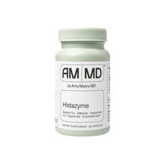 Amy Myers MD Histazyme DAO bottle for histamine digestion support.