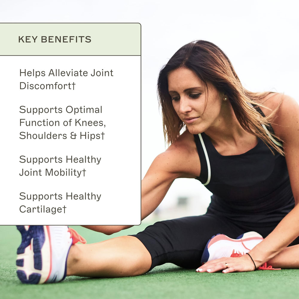 Amy Myers MD Joint Support Complex bottle top highlights turmeric and herbal ingredients for joint support.