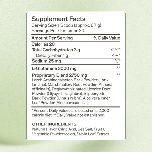 Measuring scoop of Amy Myers MD Leaky Gut Revive for easy daily dose