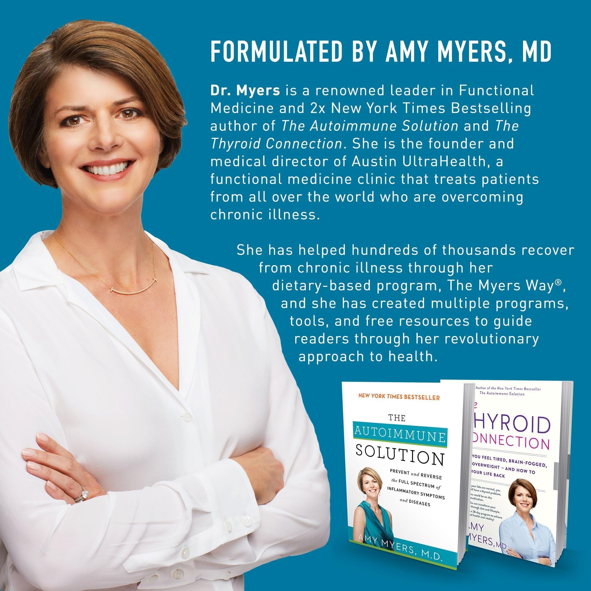 Amy Myers MD Liposomal Vitamin C ingredients panel close-up emphasizing fatty acids aiding absorption