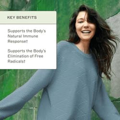 Amy Myers MD Liposomal Vitamin C pour shot illustrating a smooth liquid for easy dosing