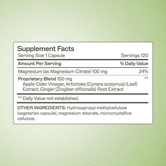 Amy Myers MD MagMove label-detail highlights ingredients for digestive balance.