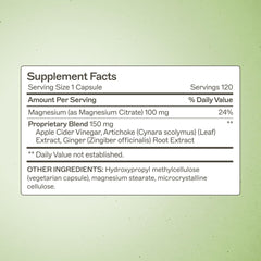 Amy Myers MD MagMove label-detail highlights ingredients for digestive balance.