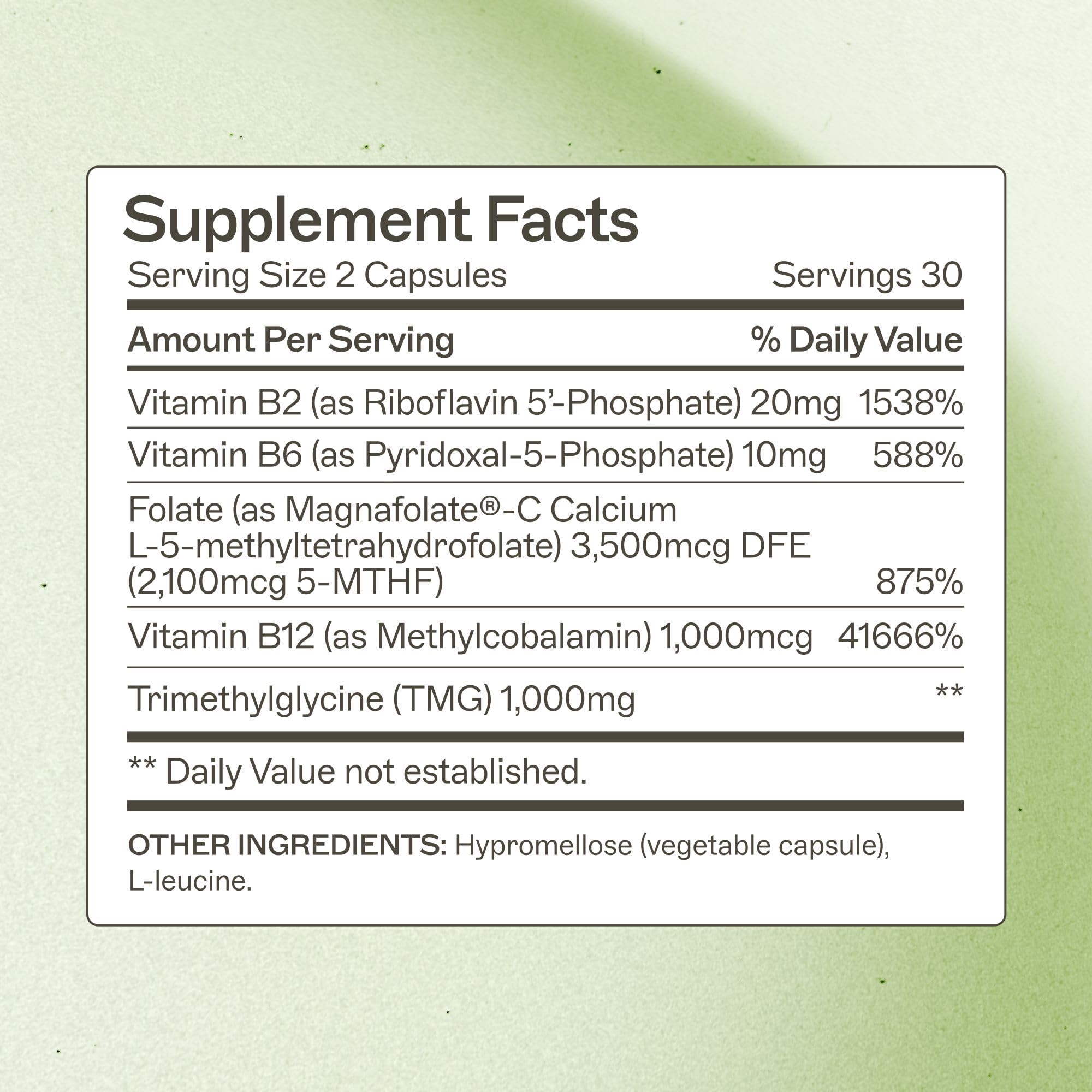 Amy Myers MD Methylation Support capsules closeup highlights B vitamins for gut health.