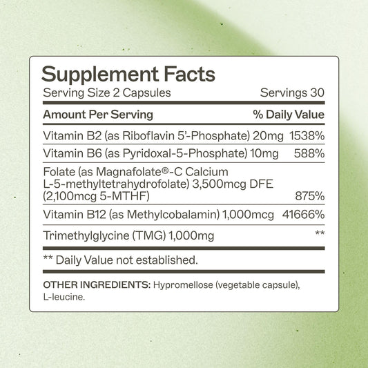 Amy Myers MD Methylation Support capsules closeup highlights B vitamins for gut health.
