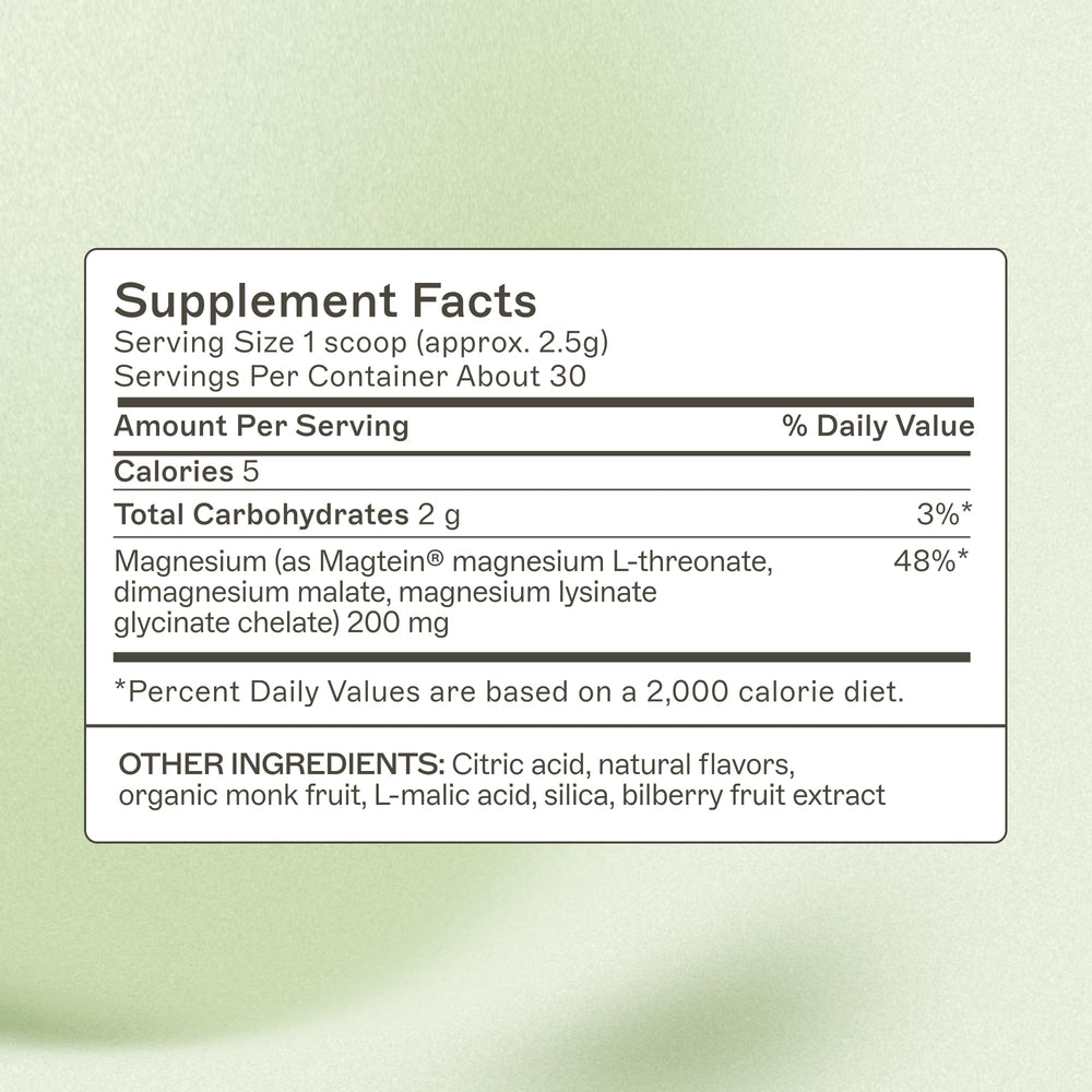 Amy Myers MD NeuroCalm Mag bottle back detailing ingredients and forms