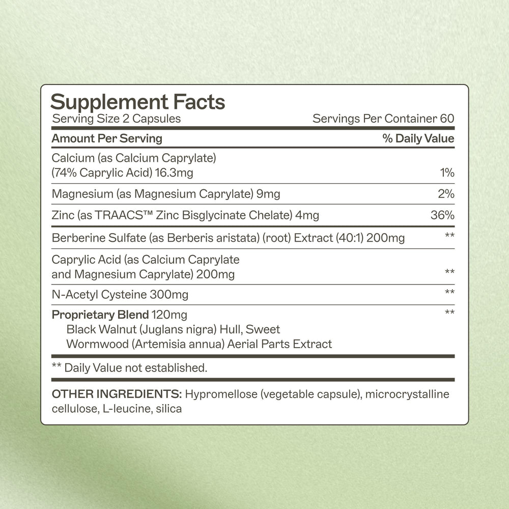 Amy Myers MD Complete Enzymes capsules aiding the digestive process.