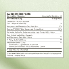 Amy Myers MD Complete Enzymes capsules aiding the digestive process.