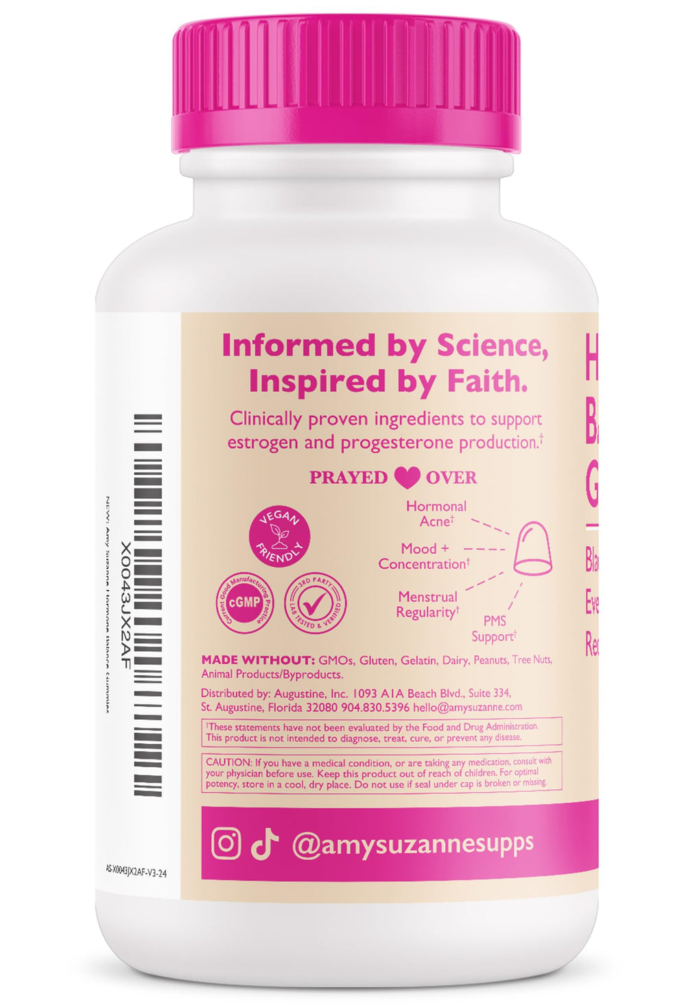 Amy Suzanne Hormone Balance Gummies daily-use serving, two gummies as routine.