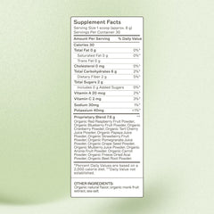 Amy Myers MD Organic Reds Superfood Aronia berry close-up showing polyphenols for daily antioxidant defense